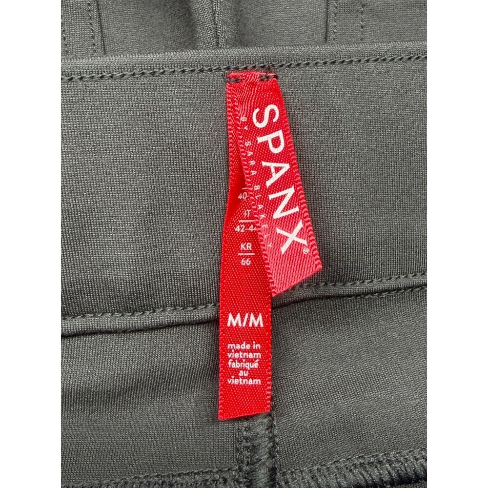 Spanx Pants Women Medium Gray The Perfect Ankle Pull On Ponte Knit Travel Office - Picture 3 of 10